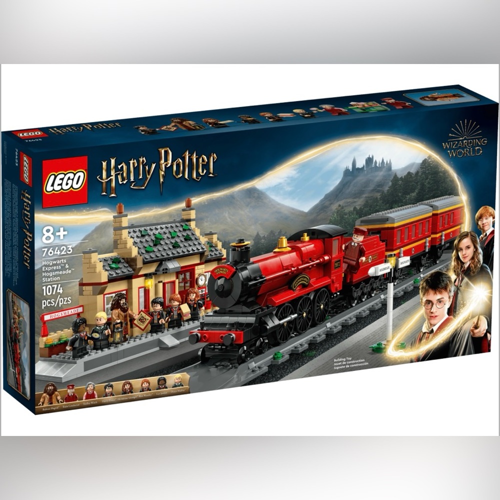 New LEGO 76423 Harry Potter Hogwarts Express & Hogsmeade Station Train Retired